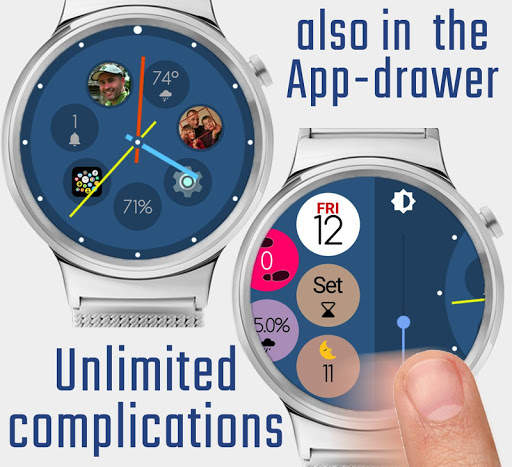 Bubble Cloud Tile Launcher Watch face (WearOS) screenshot 6