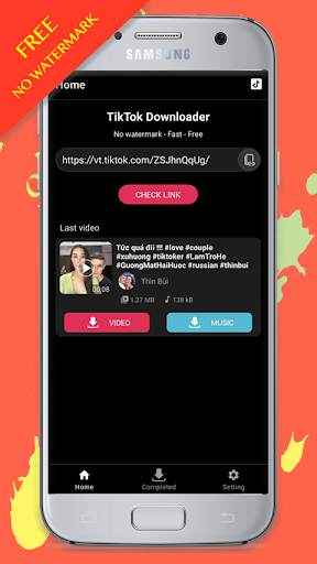 Video Downloader for TikTok - No Watermark - Free screenshot 1