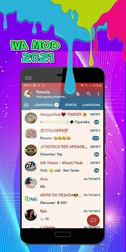 WA Mod Aero - Tema Pink Transparan screenshot 2
