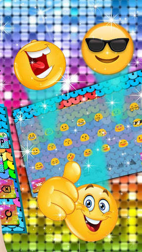 Sequin Rainbow Keyboard Themes screenshot 3