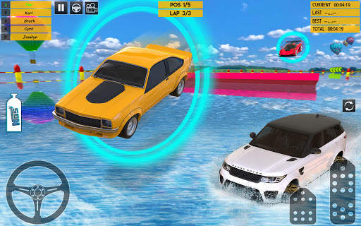 carreras de carros de agua 3d screenshot 5
