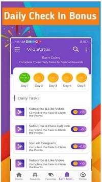 Vilo Video Status - Share video Status & reward screenshot 2