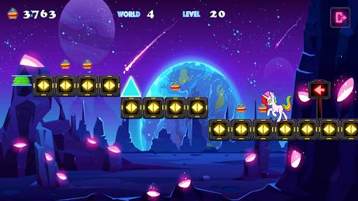 Unicorn Dash Attack 2: Neon Lights Einhornspiele screenshot 4