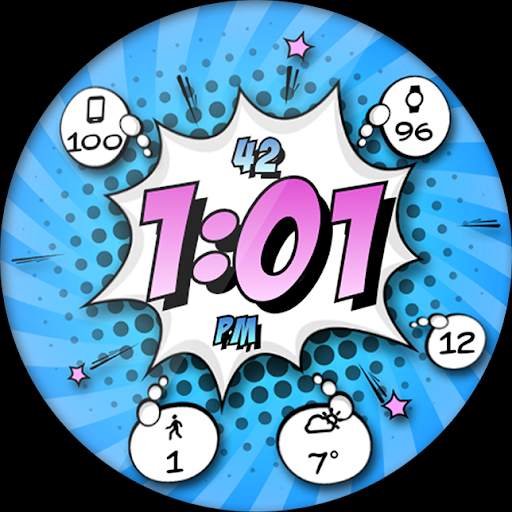 Comic Pow HD Watch Face screenshot 18