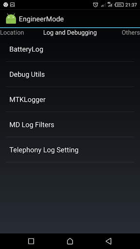 MTKAPP : MTK Engineer Mode screenshot 2