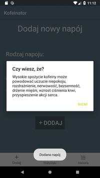 Kofeinator screenshot 2