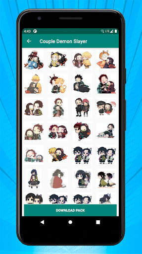 Anime Stickers for WhatsApp Kimetsu No Yaiba screenshot 7