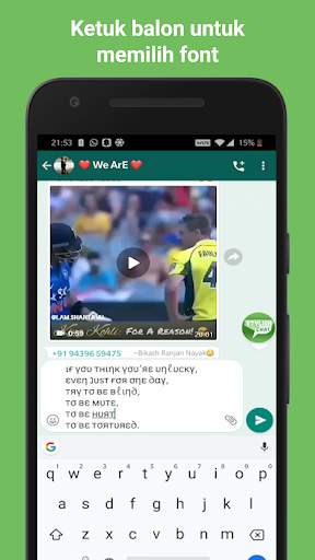 Stylish Text: Mengobrol dengan Fancy Text screenshot 3