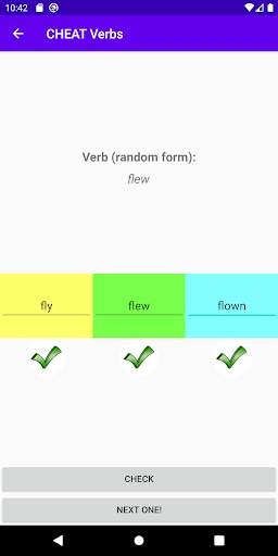 CHEAT Verbs screenshot 2