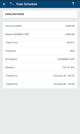 Sri Lanka Train Schedule screenshot 6