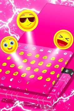 Pink Glow Keyboard Theme screenshot 4