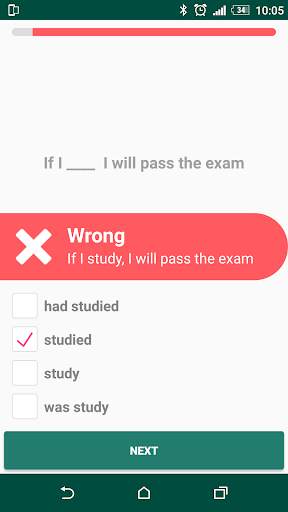 English tenses practice screenshot 5