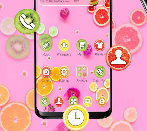 Mickey Fresh Fruits Theme screenshot 3