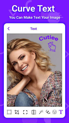 Curve Text Stylish On Photo - Swipe to NameArt 3 تصوير الشاشة