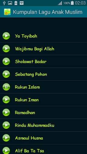 Kumpulan Lagu Anak Muslim screenshot 2