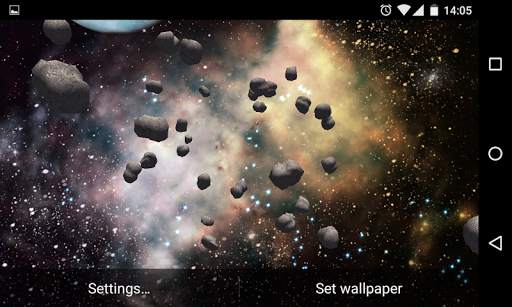Asteroids 3D Live Wallpaper HD screenshot 14