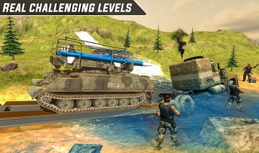 Army Truck Tank Transport-Impossible Mission Drive screenshot 10