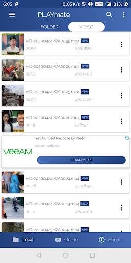 Video Player Full HD - PLAYmate Video Player screenshot 2