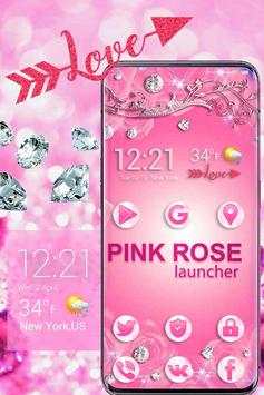 Pink Rose Launcher screenshot 5