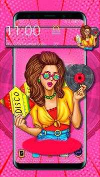 Fashionable Pop Girl Launcher Theme screenshot 4