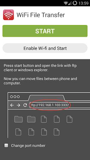 WiFi File Transfer screenshot 1
