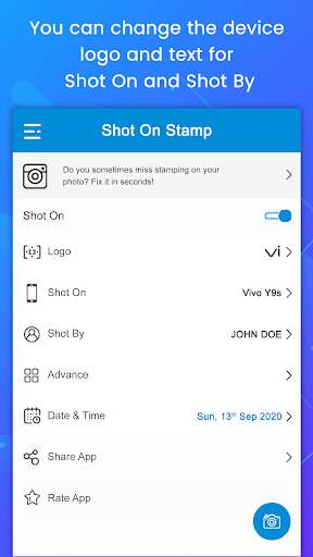 Shoton stamp for vivo: shot on camera for vivo screenshot 3