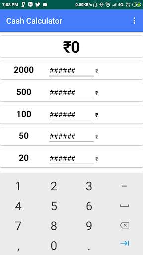 Cash Denomination calculator screenshot 2