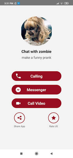 Ghost zombie fake Call video and chat screenshot 1
