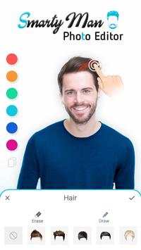 Smarty Man Photo Editor – Men Mustache, Hairstyle screenshot 4