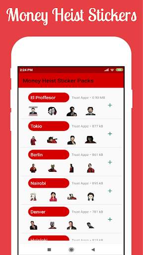 Money Heist Stickers for WhatsApp (WAStickerApps) screenshot 1