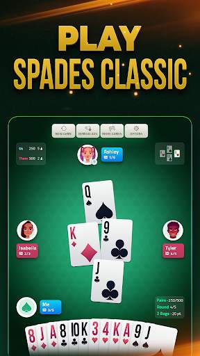 Spades Offline - Card Game screenshot 8