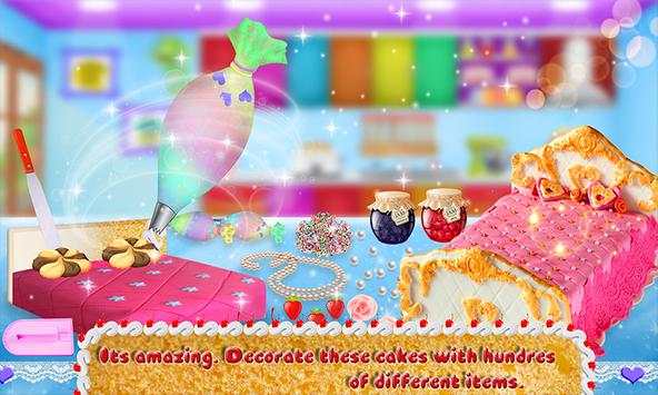 Princess Delicious Bed Cake Cooking Game screenshot 5
