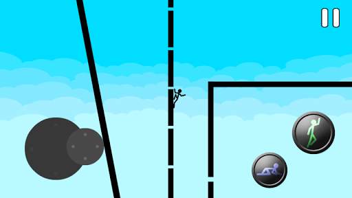 Stickman parkour 3: o simulador de ninja divertido screenshot 1