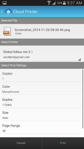 Cloud Ready Printer screenshot 5