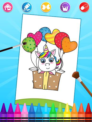 Unicorn Coloring Pages screenshot 5