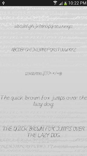 Script Fonts for Android 6 تصوير الشاشة