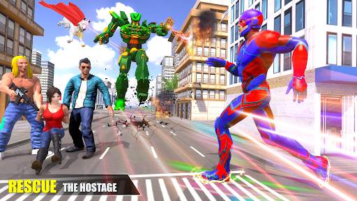 Flying Super Hero Dog Rescue screenshot 3