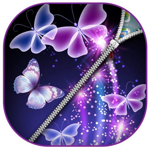 Butterfly Zipper Lock screen 1.0