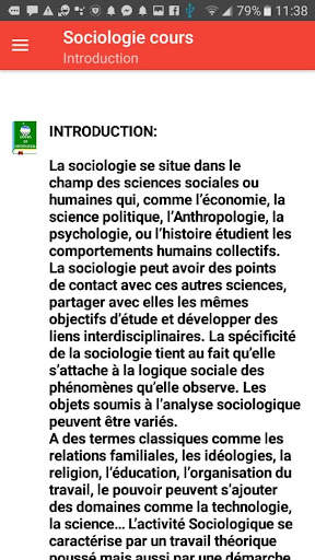 Sociologie Cours स्क्रीनशॉट 1