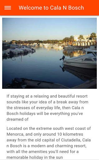 Cala N Bosch Travel Guide with Offline Maps screenshot 1
