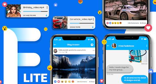 Lite For Facebook - Faster For Facebook Lite 1 تصوير الشاشة