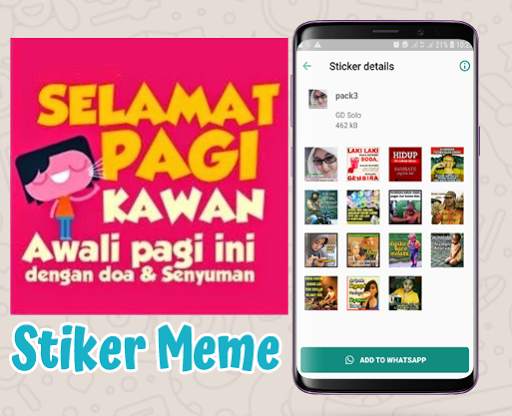 Stiker Meme Perang Gambar WA Stiker screenshot 7