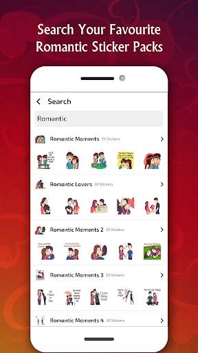 Romantic Stickers for WhatsApp screenshot 10