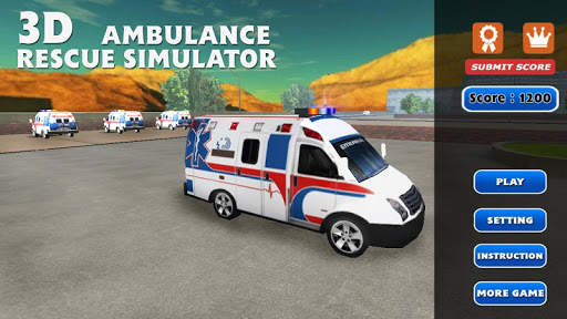 3D Ambulance Rescue Simulator screenshot 1