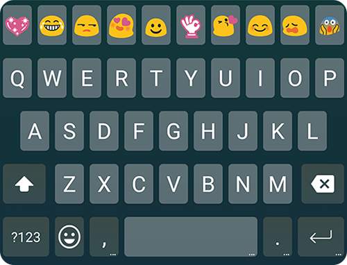 Smart Black Emoji Keyboard स्क्रीनशॉट 5