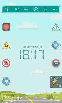 Drive Safe LINE Launcher theme screenshot 2