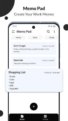 Notepad for Android screenshot 1