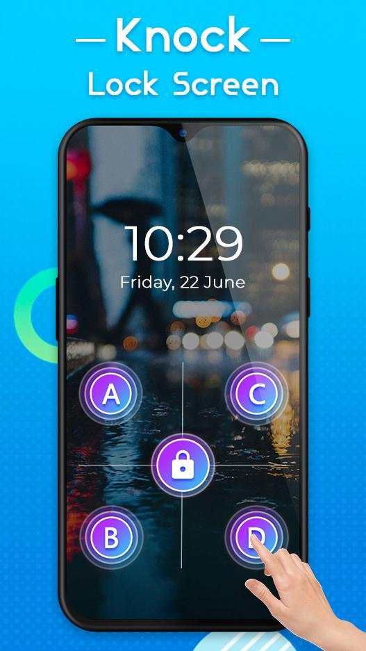 Knock Lock Screen - Lock Screen App screenshot 1