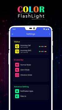 Color Flashlight : Torch LED Flash On Call & SMS screenshot 3