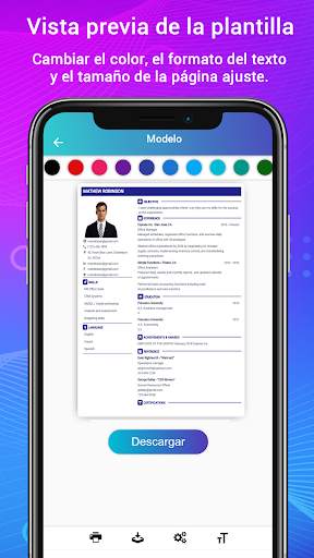 Currículum vítae Crear CV PDF screenshot 4